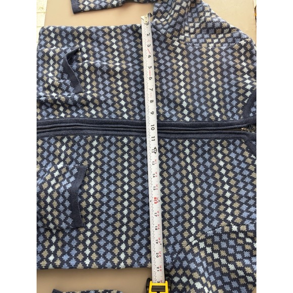 THE TOG SHOP Cardigan Sweater Women Large Bluish Gray Blue Full Zip - Picture 8 of 9